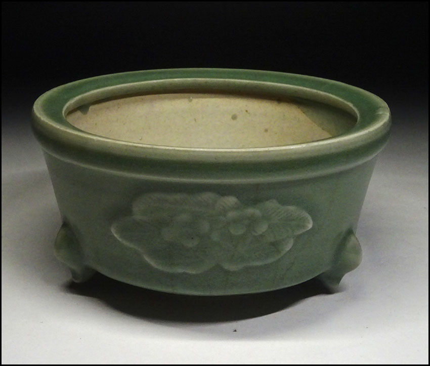 中国古美術 青磁 高足盃 唐物 龍泉窯 骨董品 時代物 アンティーク