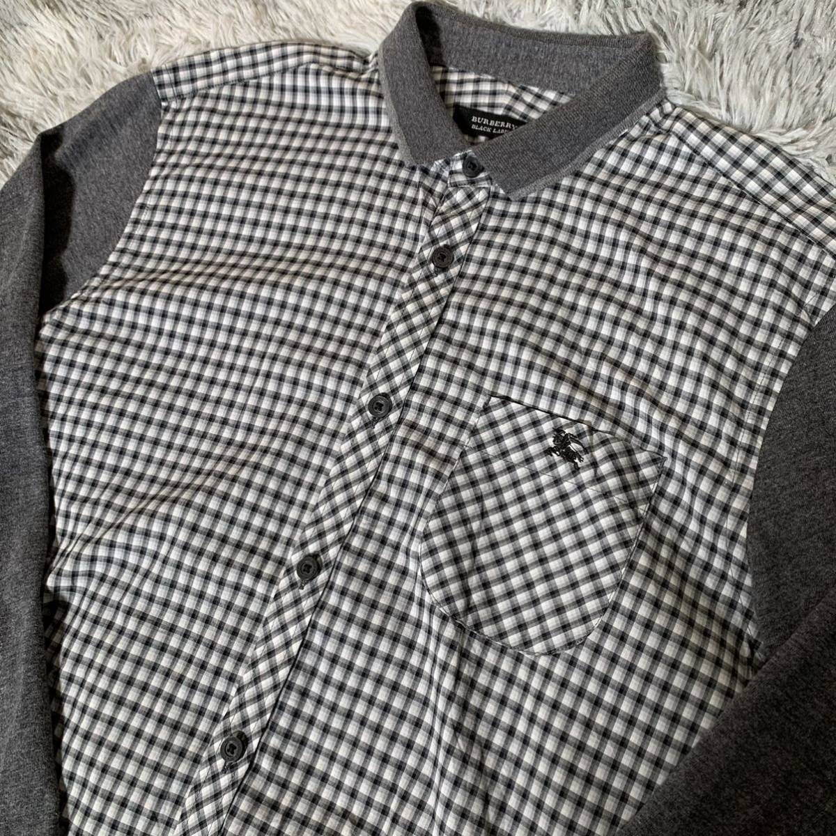 BURBERRY BLACK LABEL バーバリーブラックレーベル チェックシャツ