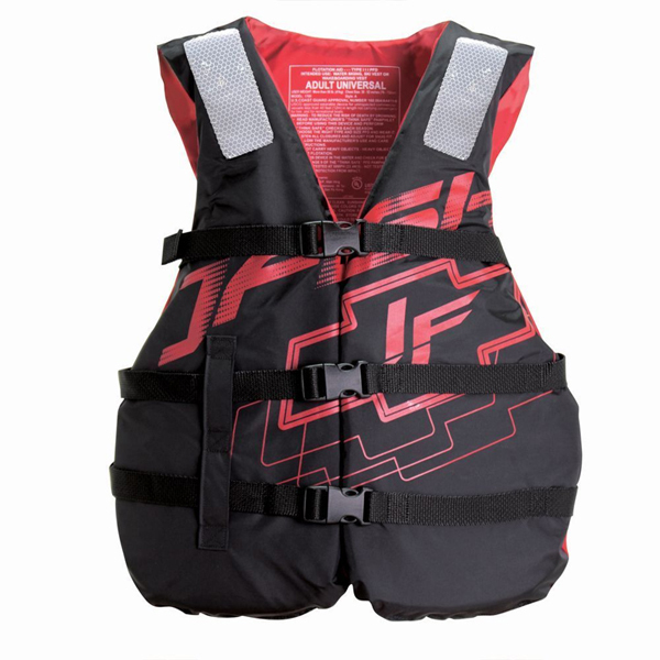 J-FISH(ジェイフィッシュ) シェルライフベスト UNIVERSAL レッド 小型特殊船舶検査対応 ジェット ボート 水上バイク