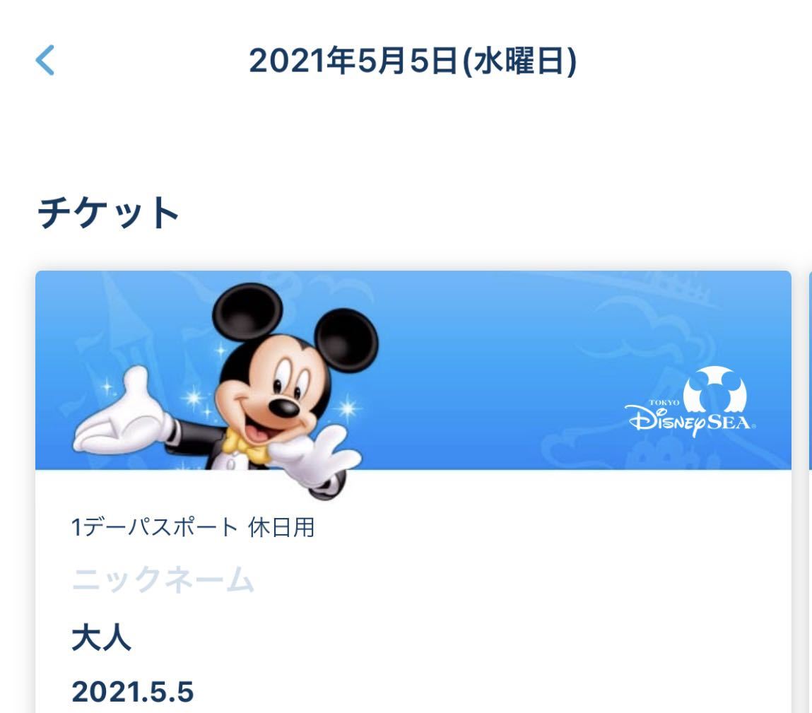 1円スタート 5月5日 水 祝日 子供の日 ディズニーシー ワンデー 1円スタート 5月5日 水 祝日 子供の日 ディズニーシー ワンデー