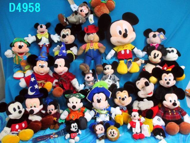 D4958L ☆ディズニー ミッキー ☆ レア品 公式品 ストア品 コレクション ぬいぐるみ 大量 セット おまとめ