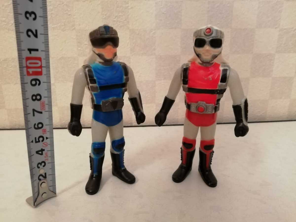 銀河大戦 リュウ ハヤト ソフビ ⑦ 昭和レトロ 当時物 東映