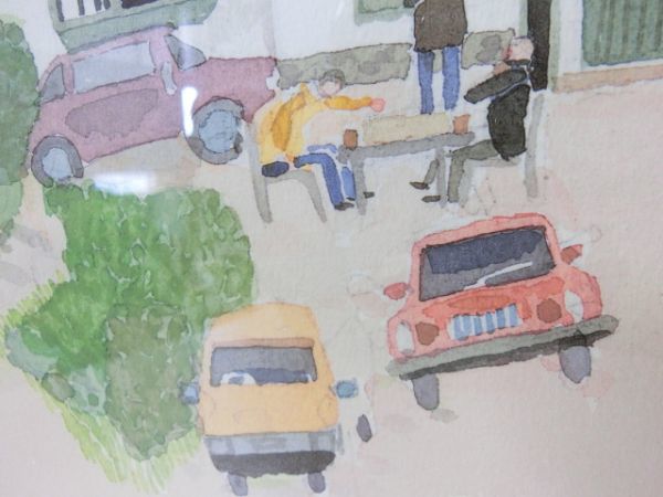 豊2063E/1C〇安野光雅 リトグラフ 「ニア・ソーリー村（ビアトリクス・ポターゆかりの地）」イギリス 206/250 直筆サイン入り 中古品〇_5