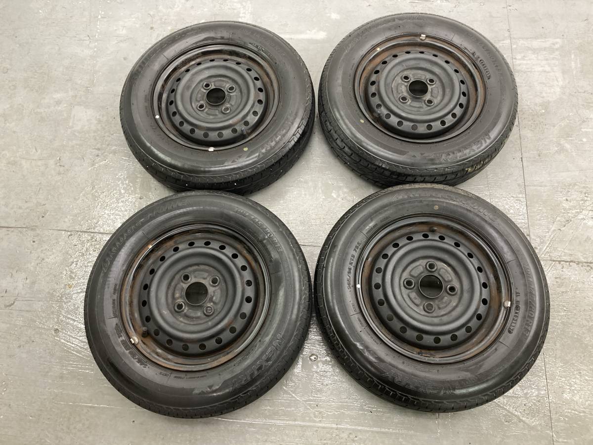 ダイハツ ムーヴ(DBA−L175S)純正13㌅スチールホイールと13㌅タイヤのセット × 4本 _b60195 ダイハツ ムーヴ ムーブ L DBA-L175S スチールホイール 13