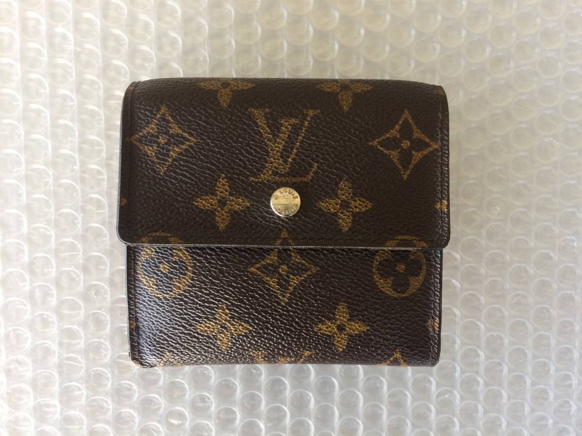 人気セール，100%新品 LOUIS VUITTON ルイヴィトン モノグラム ポルト モネ ビエ カルトクレディ Wホック 財布 M61652 ブラウン PVC コンパクト(モノグラムライン)｜売買されたオークション情報、yahooの商品情報をアーカ 服飾小物