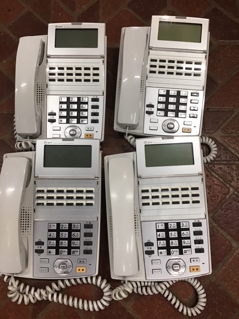 N▽【現状品】NTT　18ボタンスター標準電話機　NX-(18)STEL-(1)(W)　4台セット_1