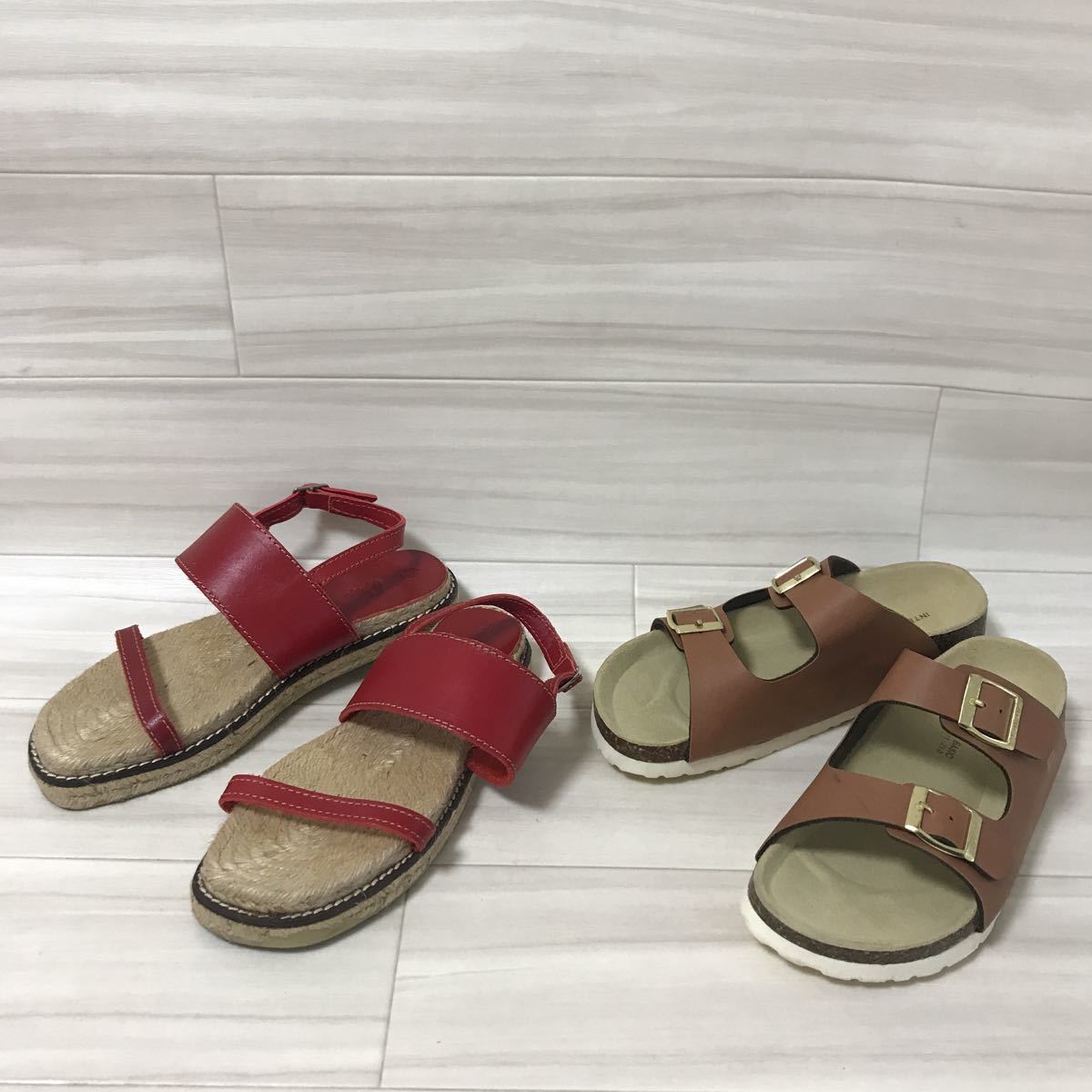 115 超お買い得 2点セット Edwin エドウィン 他 レディース シューズ サンダル サイズ36 23 0cm 婦人靴 23 0cm 売買されたオークション情報 Yahooの商品情報をアーカイブ公開 オークファン Aucfan Com