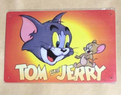 Tom And Jerry トムとジェリー ブリキ看板 レトロ アメリカン雑貨 看板 売買されたオークション情報 Yahooの商品情報をアーカイブ公開 オークファン Aucfan Com