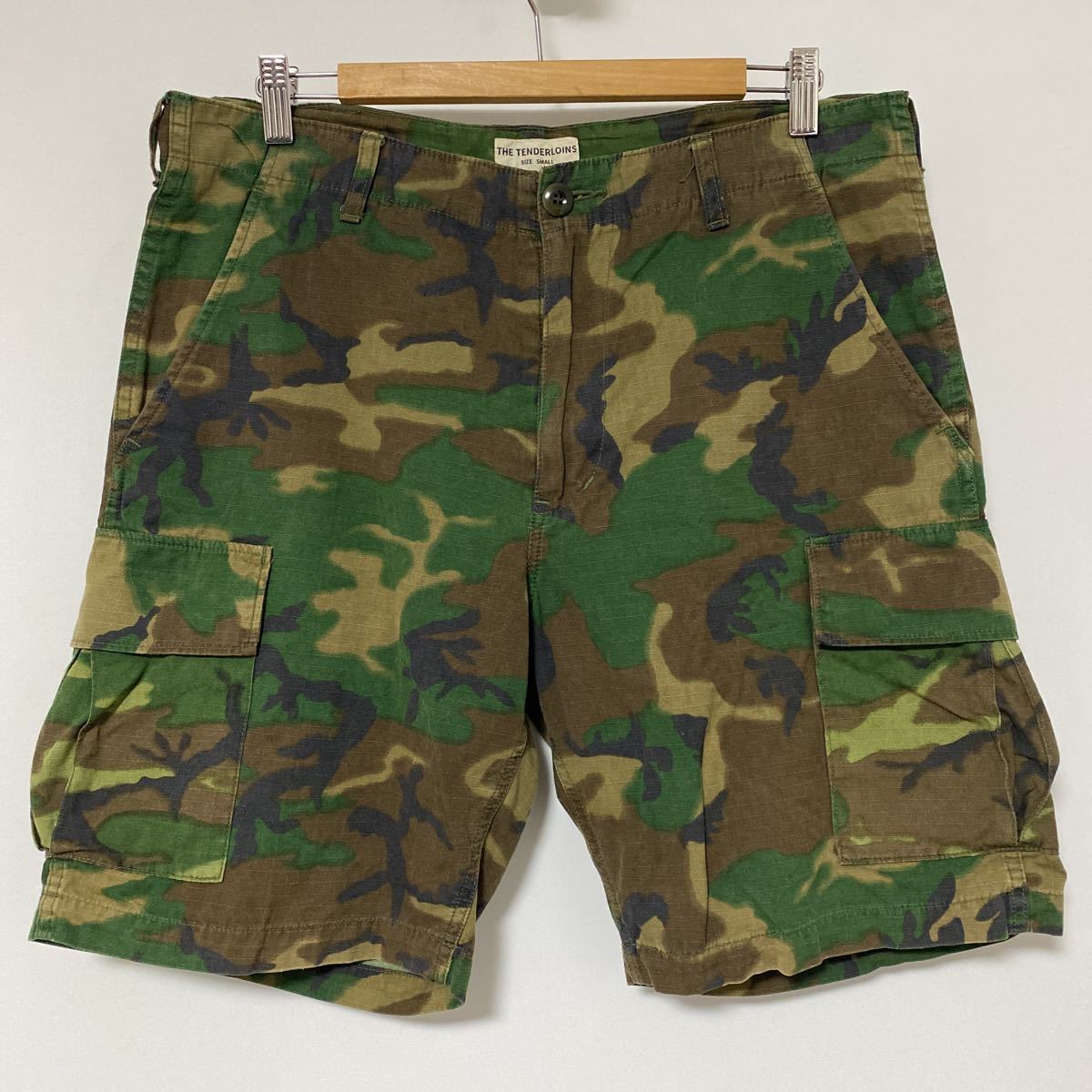 美品 テンダーロイン ウッドランド カモ カーゴ ショーツ S ショート 