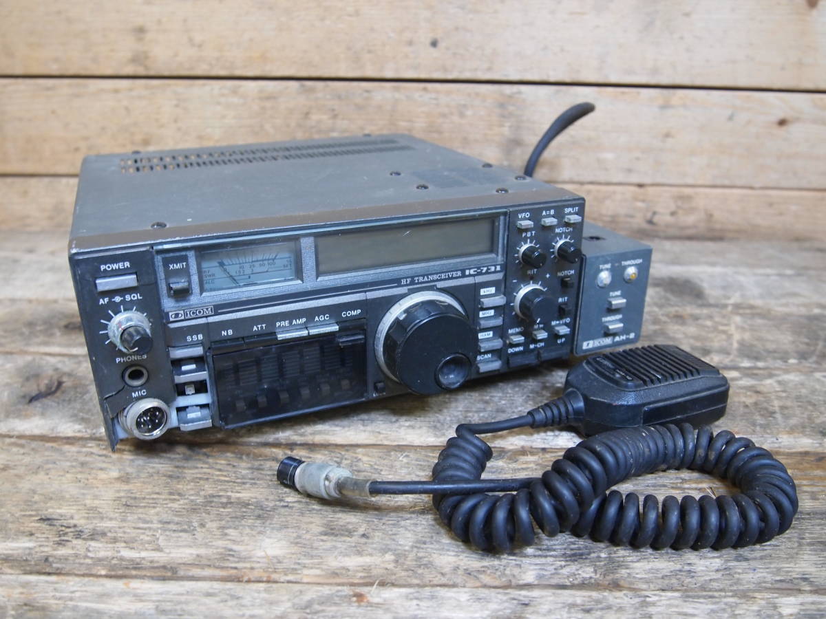 ☆icom アイコム IC-731 HFトランシーバー 無線機 HM-12 マイク