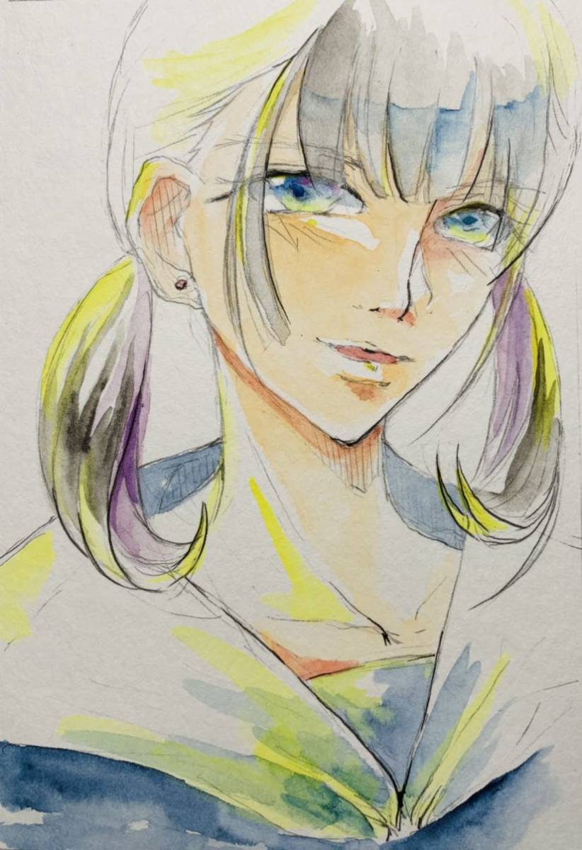 手描きイラスト 創作 オリジナル セーラー服の女の子 透明水彩 ハガキサイズ ポストカード 匿名配送 手描きイラスト 売買されたオークション情報 Yahooの商品情報をアーカイブ公開 オークファン Aucfan Com