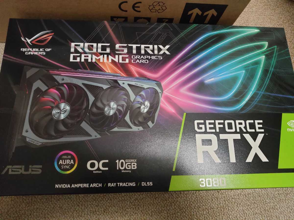 新品未開封】 ASUS GeForce RTX 3080 ROG-STRIX-RTX3080-O10G-GAMING 