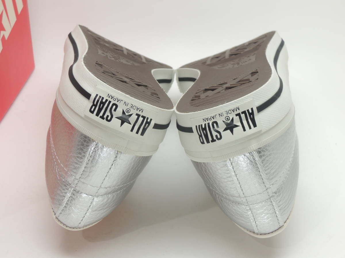 即決!未使用! 日本製 CONVERSE ONE STAR J METALLIC SILVER サイズ 