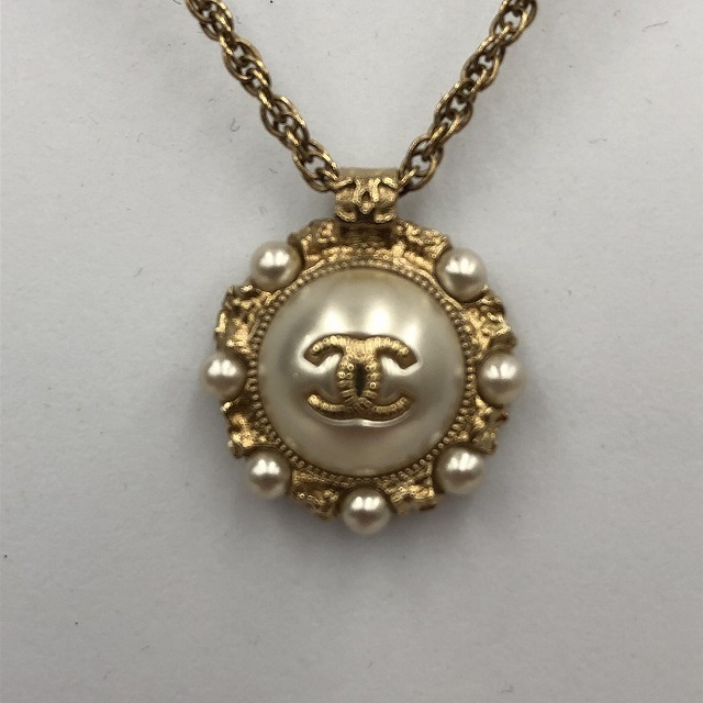 □□【中古】シャネル　 CHANEL　ネックレス　 A45689 ココマーク　パール　ゴールド