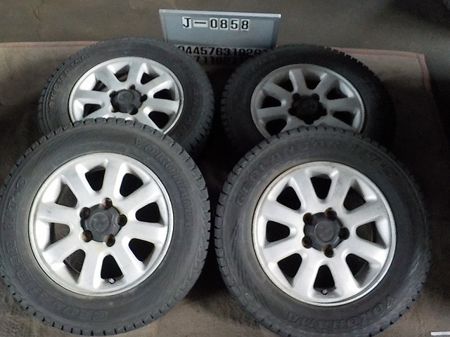 J-0858スタッドレス屋175/80R15三菱アルミ付き4本(5J 114.3 5穴 +46)⑲ 本州送料込み