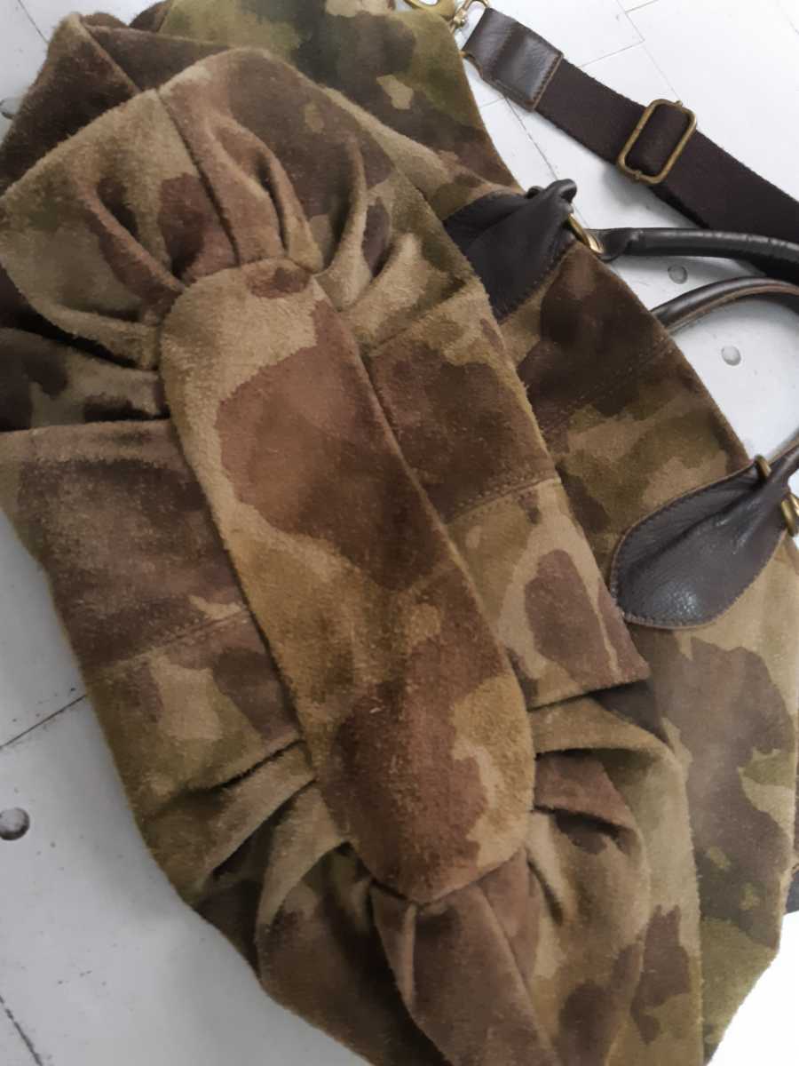 MARCO BIANCHINI イタリア製 迷彩柄 レザーバッグ ショルダーバッグ  
