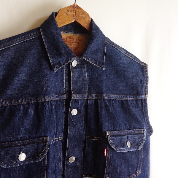 濃色 00年 USA製 LEVI'S 507XX カットオフ バイカーベスト 36 濃色 00年 USA製 LEVI'S 507XX カットオフ バイカーベスト 36