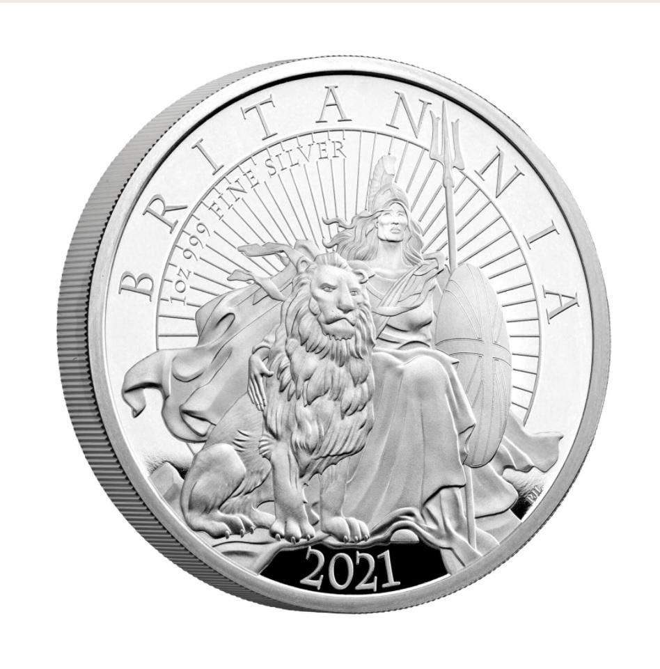 2021年 イギリス ブリタニア 1オンス プルーフ銀貨（ロイヤルミント
