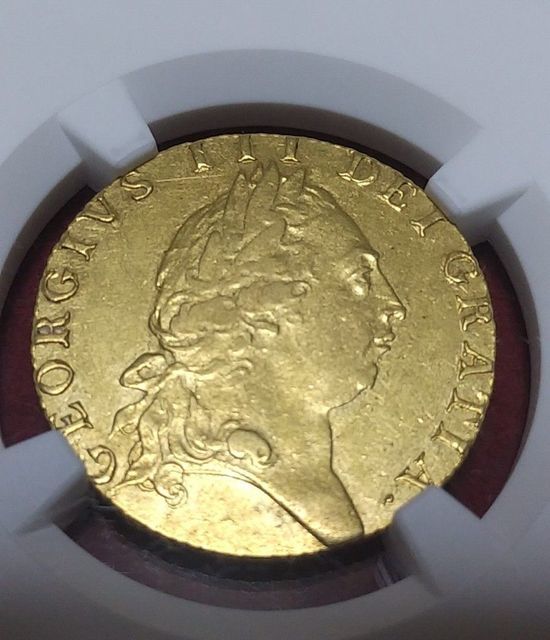 1791年 イギリス ジョージ3世 NGC鑑定 ギニー金貨 ジョージ3世 超希少