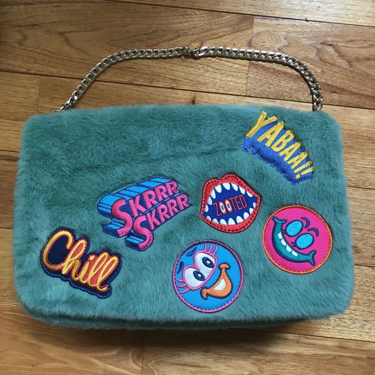 1円 美品 HYSTERIC GLAMOUR ヒステリックグラマー ファーバッグ 