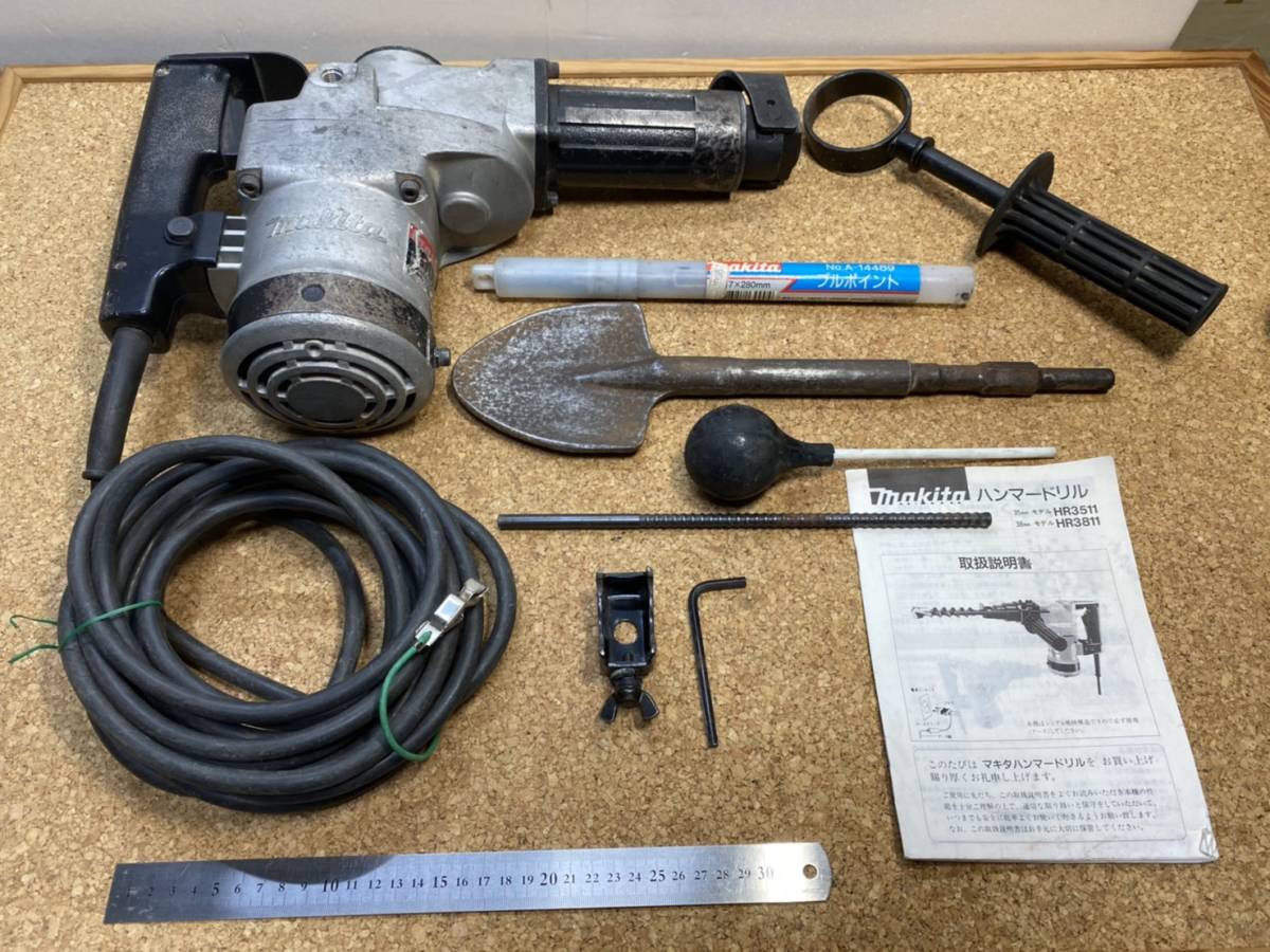 貴重 マキタ makita ハンマードリル HR3811 38mmドリル
