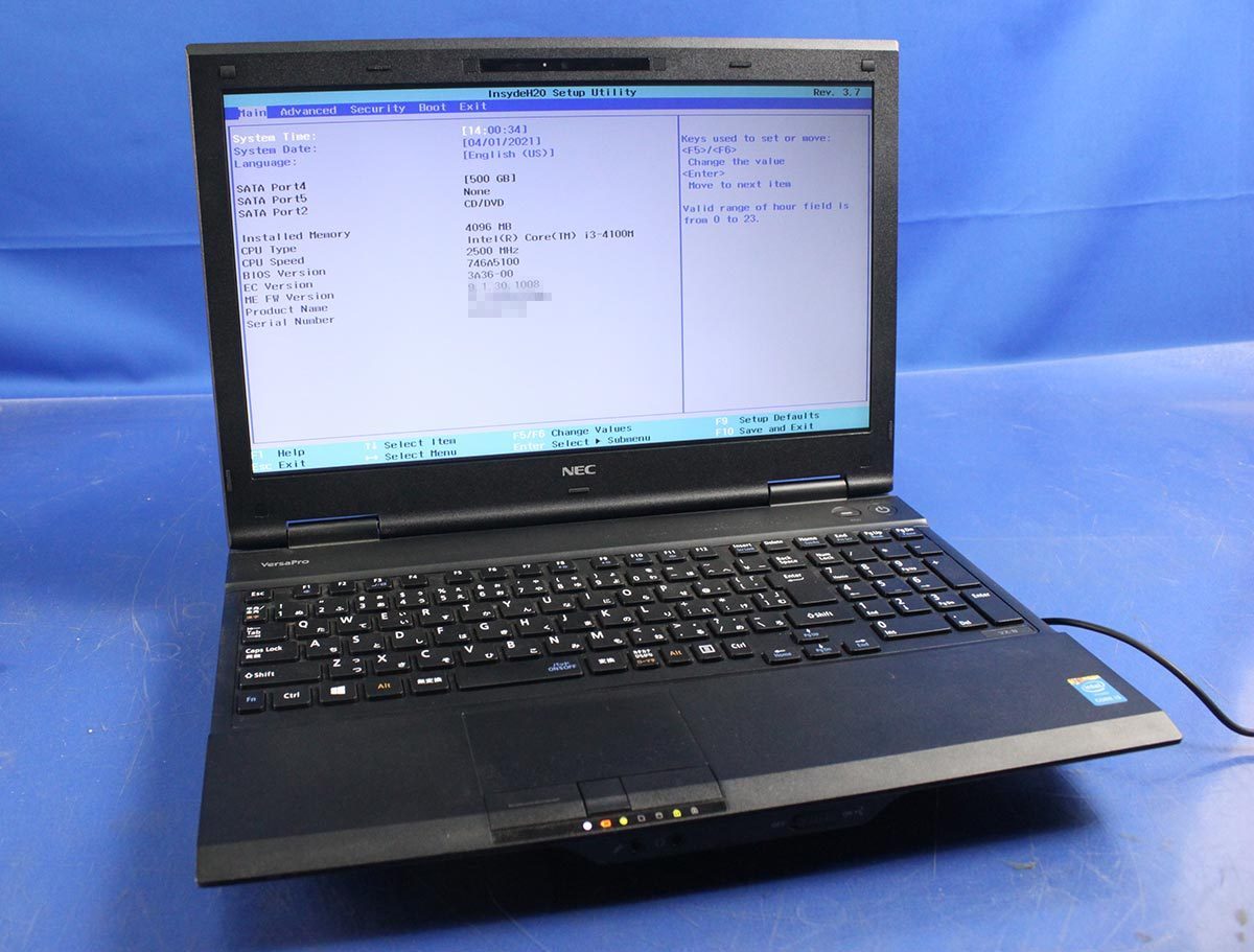 ノートPC NEC VersaPro Intel Core i3 ノートPC VK-25LX