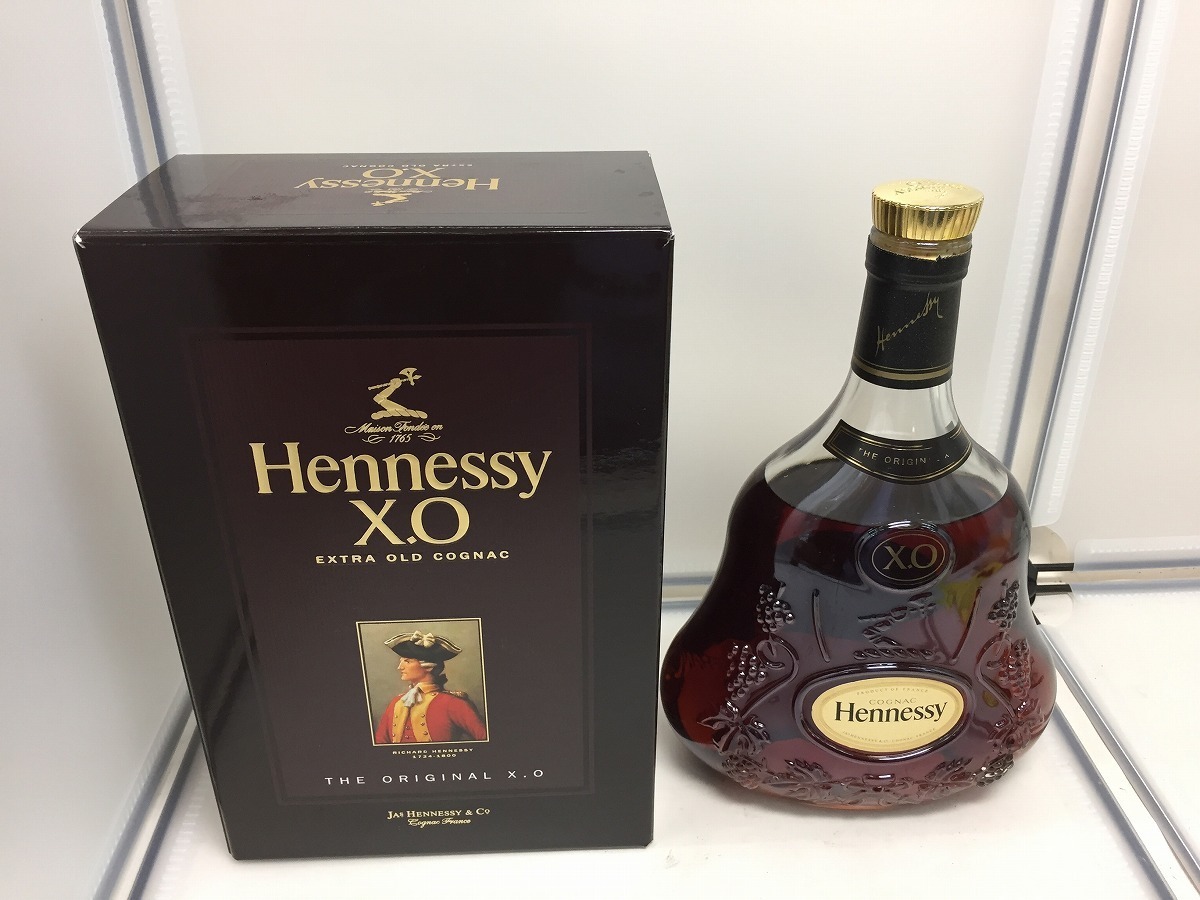 古酒 ブランデー コニャック Hennessy ヘネシー XO 金キャップ クリア