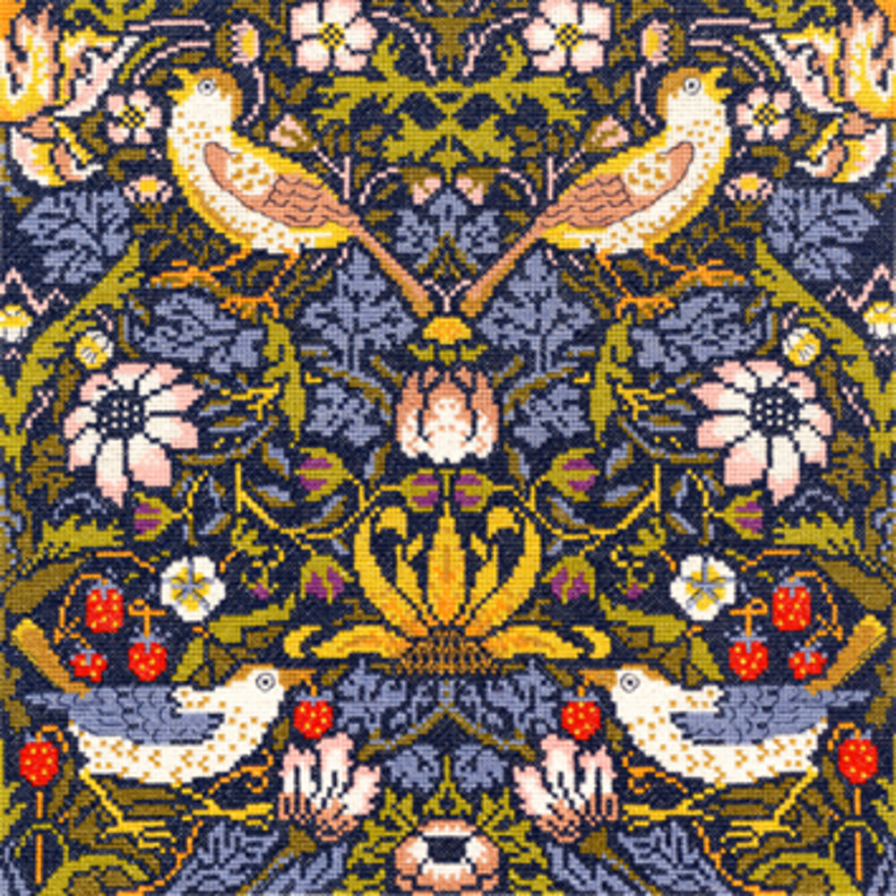 Strawberry Thief Bothy William Morris Cross Kit - 輸入刺しゅう