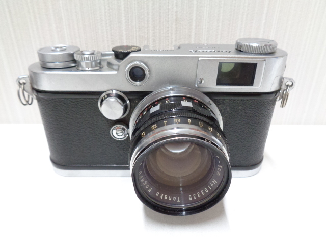 Tanaka Optical 田中光学 Tanack タナック TYPE-V3 Tanar 50mm F1.9 革