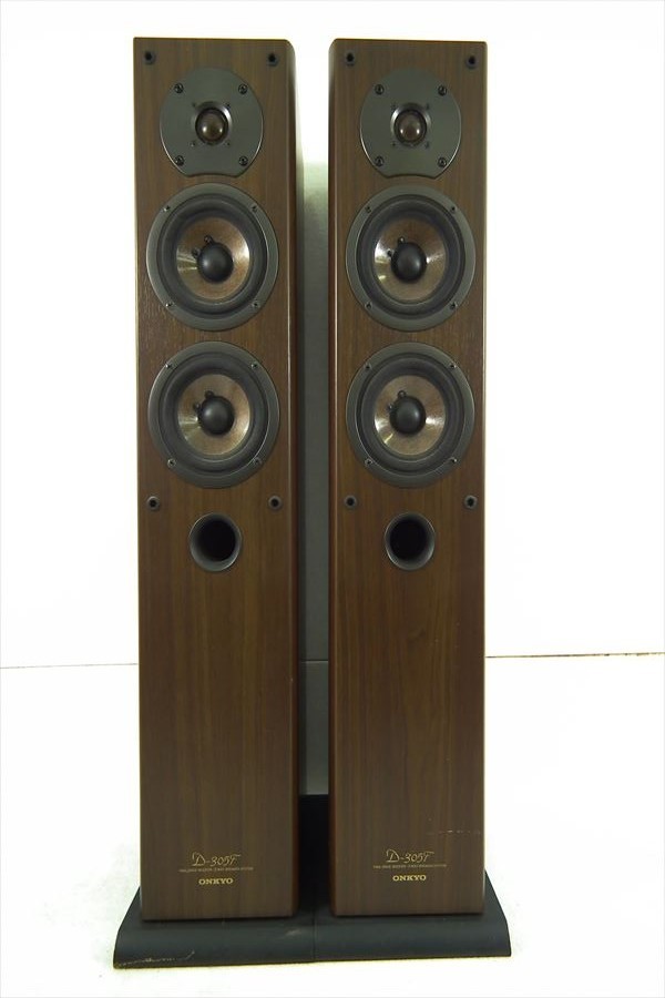 □ONKYO オンキョー D-305F トールスピーカー 音出し確認済み 現状品
