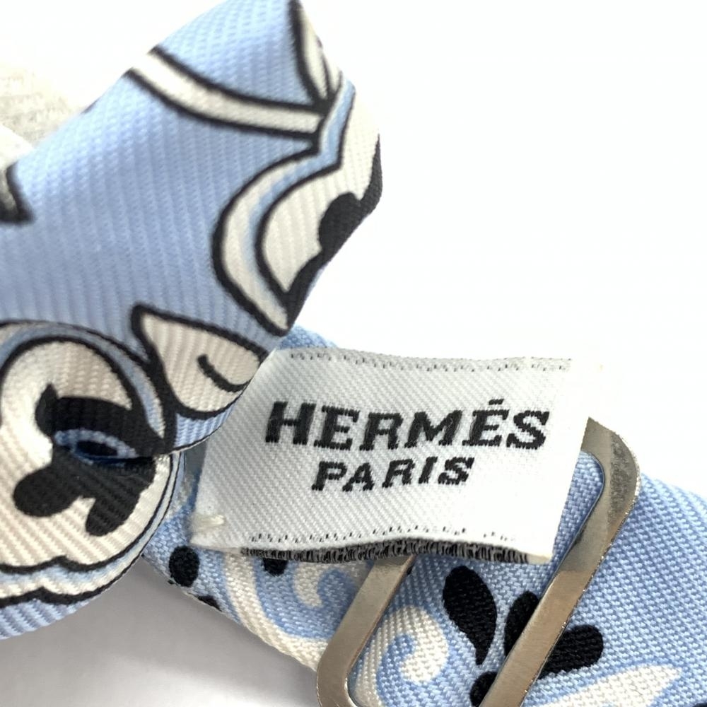 HERMES エルメス ヌーパピヨン 花咲く織物 ボウタイ 蝶ネクタイ ミニ