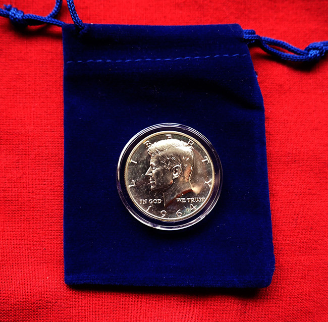 1964年 ケネディ大統領 ハーフダラー PROOF 未使用 新品 プルーフ銀貨