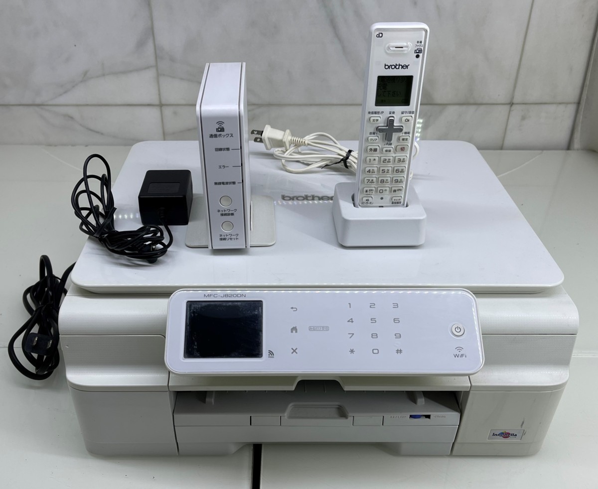 ■M□brother ブラザー インクジェットプリンター 複合機 FAX 電話 MFC-J820DN BRB-30WH BCL-D120K 動作品□T-21032816■