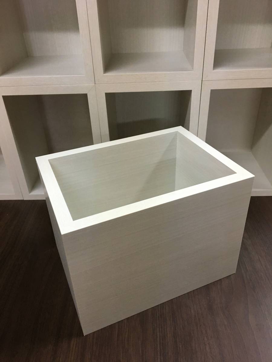 わけあり商品　在庫処分　木製　収納箱/ＣＤ/本/ＤＶＤ/３ＤＳソフト/スイッチゲームソフトが入る6個　木目ホワイト　子供部屋に隙間家具_4