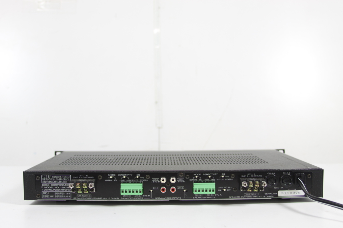 Bose 1200VI Professional パワーアンプ ボーズ 4ch 0 VI Power
