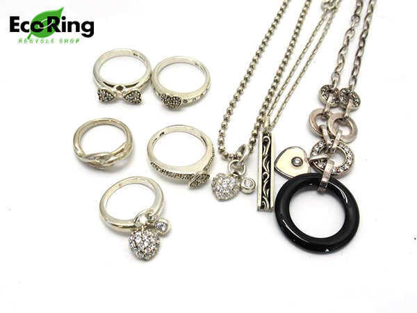 1円 4℃ フォリフォリ 他 リング ネックレス 計8点セット BV124 フォリ 