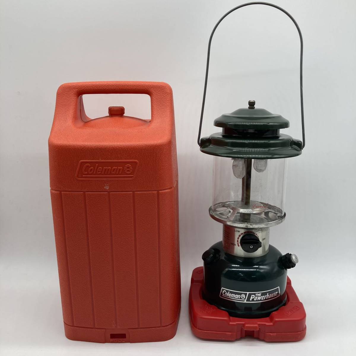 Coleman Powerhouse 290Aコールマン ランタン 赤ケース付き オンライン