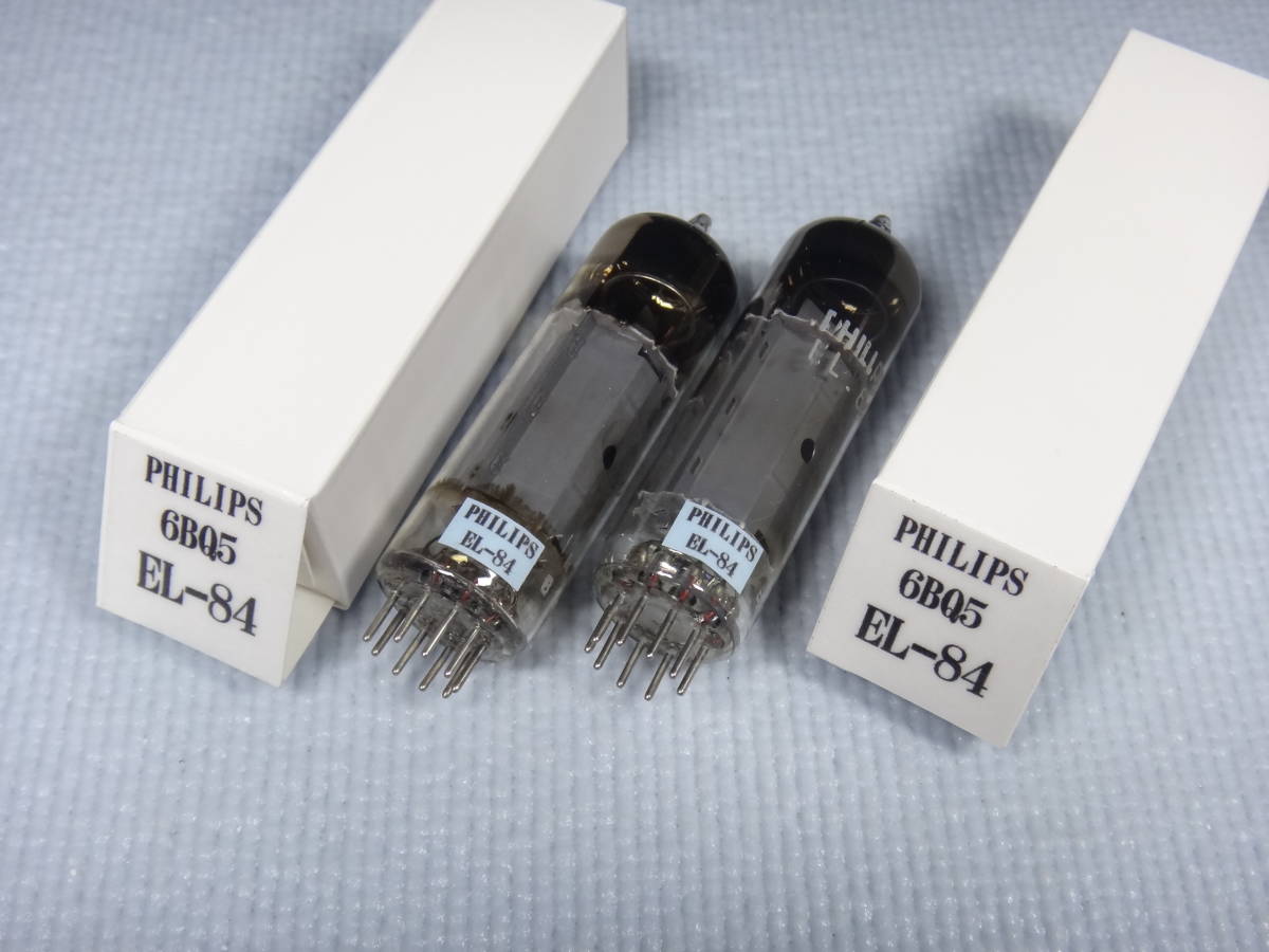 ○ EL84/6BQ5 PHILIPS （Mullard製造） gm値と動作試験済みの中古2本