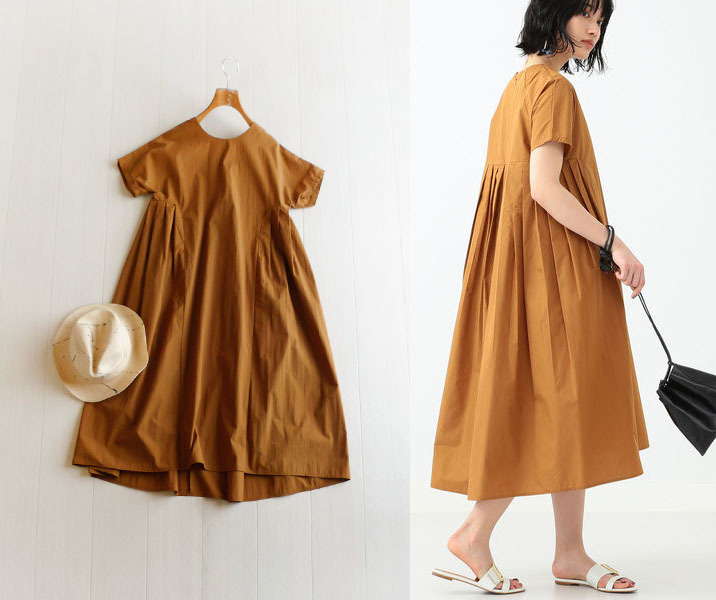 定価1 6万 ビームス Ray Beams バックタックのワンピース サイズ0 S M レイビームス ブラウン系 ワンピース ロング 売買されたオークション情報 Yahooの商品情報をアーカイブ公開 オークファン Aucfan Com