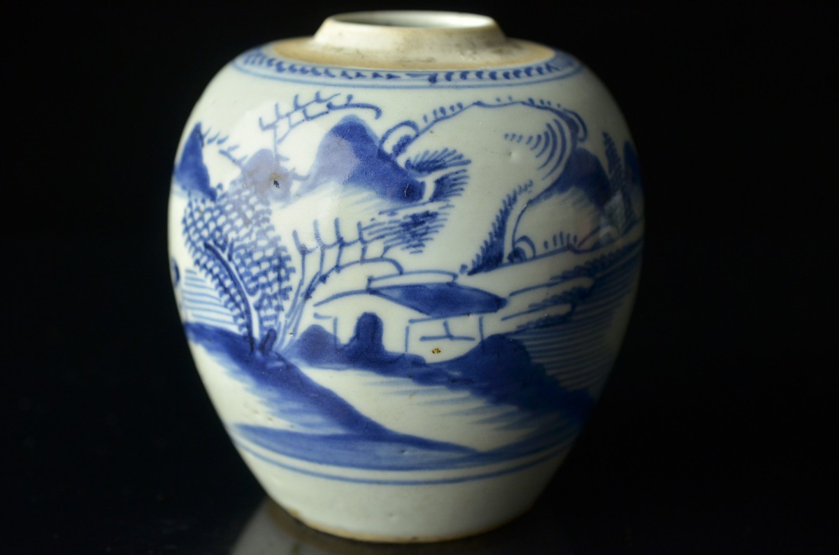 中国古美術 中国古陶磁器 青白磁 影青 彫唐花文様 瓶 罐 大壺 唐物 古