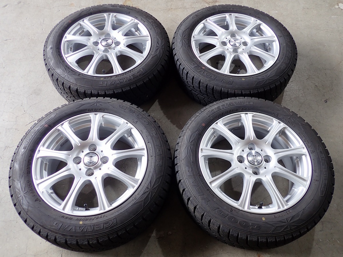 アクア 175⁄65R15 MUDSTAR カローラフィールダー ホイールセット
