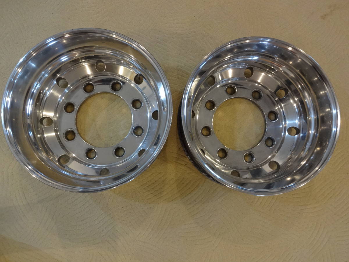 即決アルコアアルミホイール19.5×6.75DC-147 8穴2本セット増トン