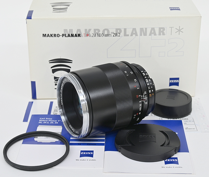中古　ニコンFマウント　CARL ZEISS MAKRO PLANAR 2/100 ZF.2(CPU付き)