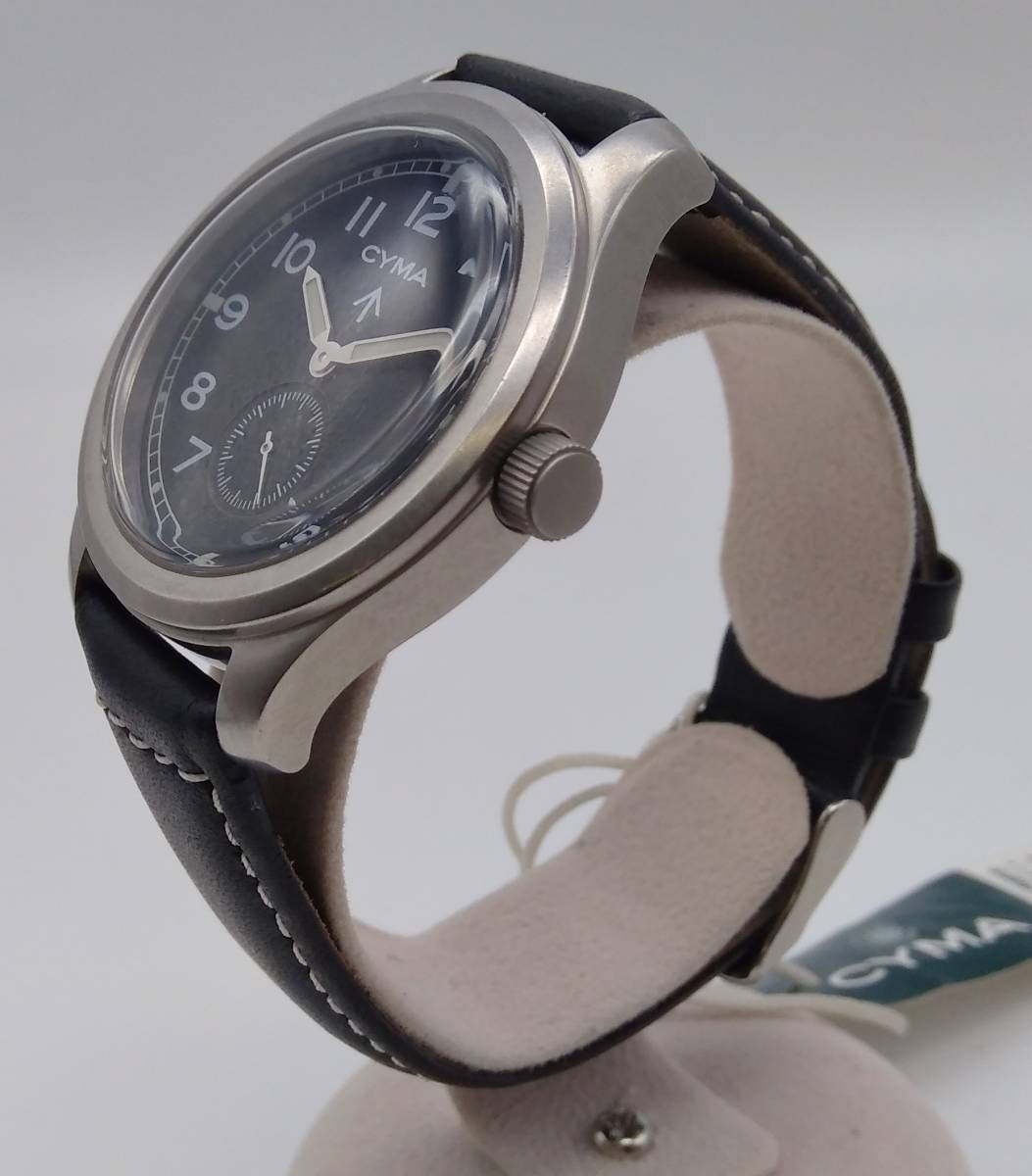 美品】 CYMA シーマ P14540 W.W.W メンズ クォーツ アナログ レザー 