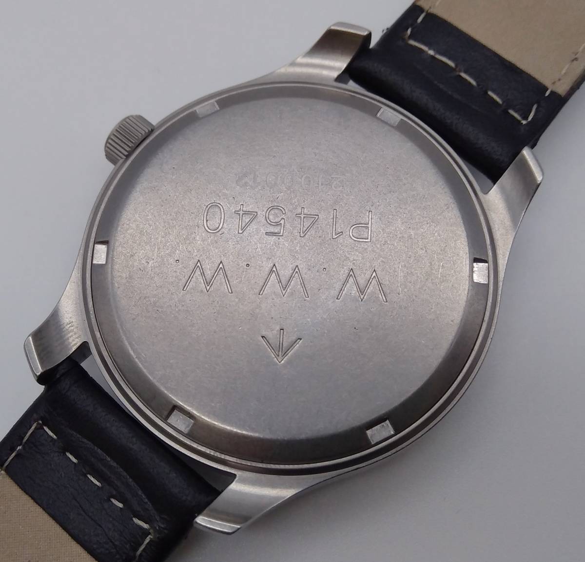 美品】 CYMA シーマ P14540 W.W.W メンズ クォーツ アナログ レザー 