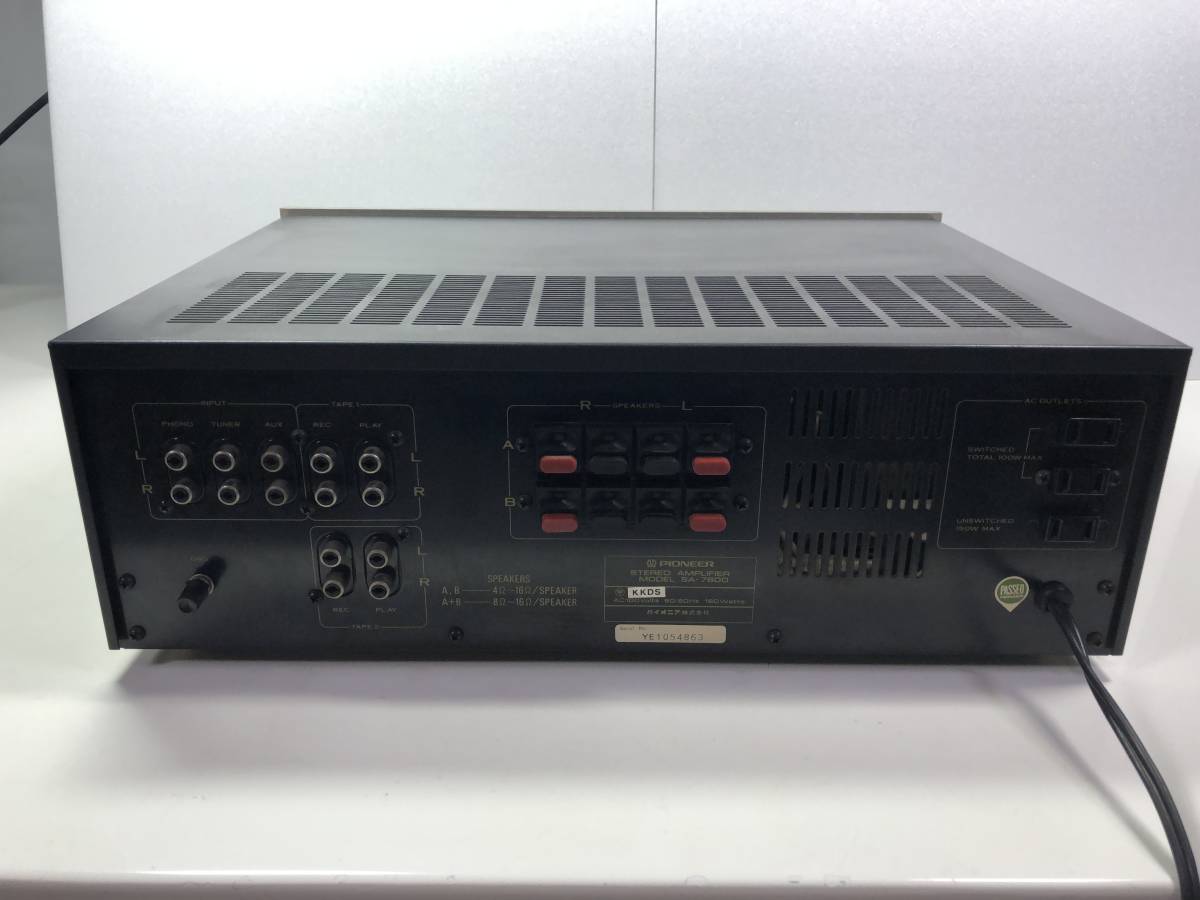 【希少】パイオニア SA-7800 プリメインアンプ PIONEER SA-7800 Pioneer | Tested W⁄ 7800の中古品・新品 ○ a6-13 【音