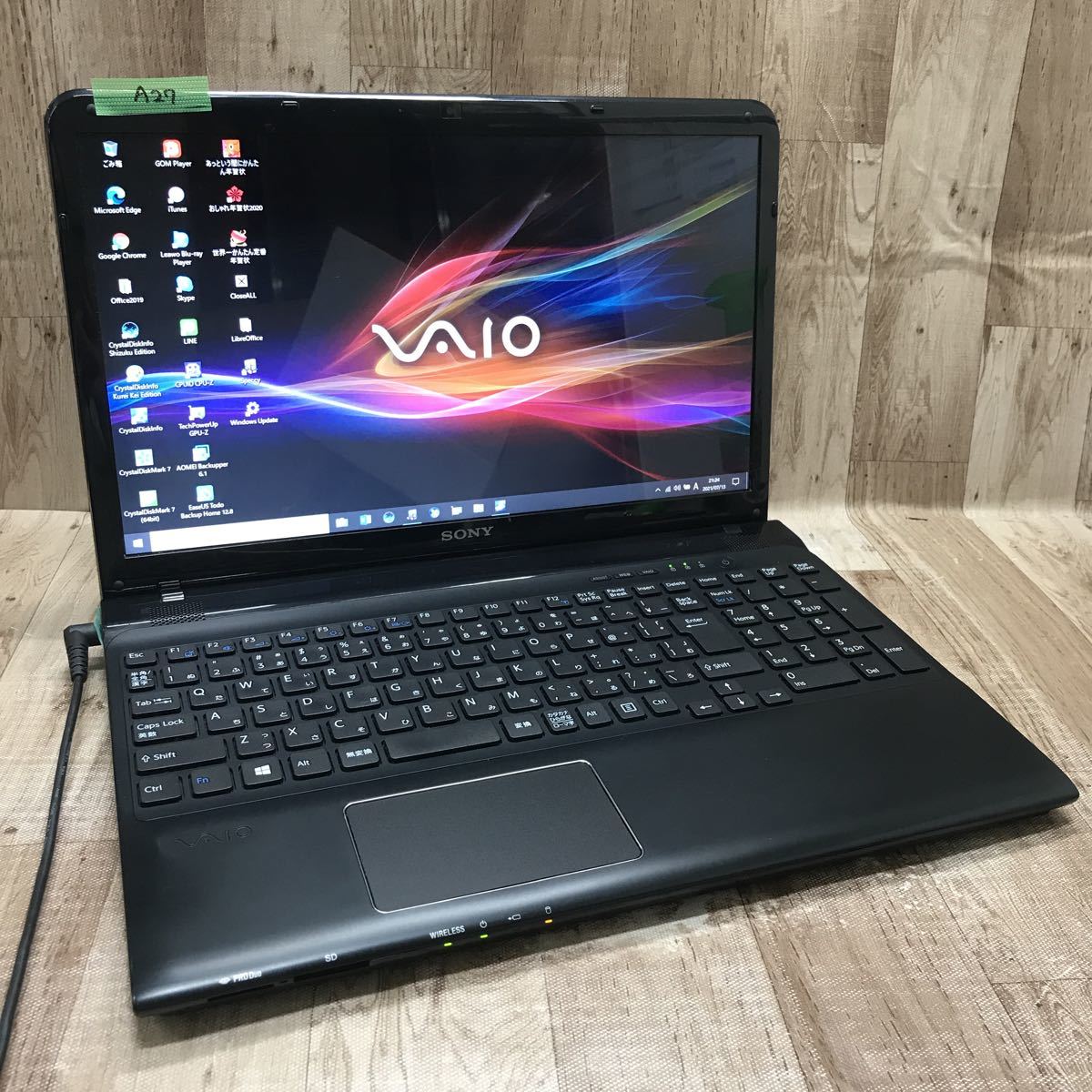 【A27】超高速 新品SSD 240GB【SONY VAIO SVE151J13N】高性能 Core i5-3230M/メモリ4GB◆Webカメラ/Office2019/ブルーレイ