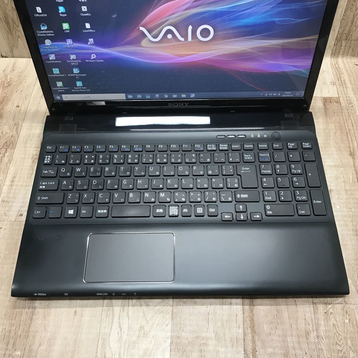 【A27】超高速 新品SSD 240GB【SONY VAIO SVE151J13N】高性能 Core i5-3230M/メモリ4GB◆Webカメラ/Office2019/ブルーレイ