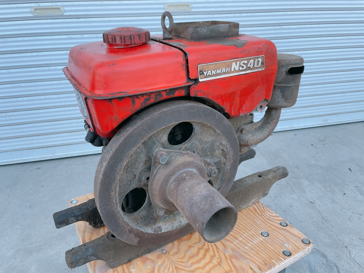 中古 ヤンマー YANMAR ディーゼルエンジン NS40 発動機 動作OK 茨城県