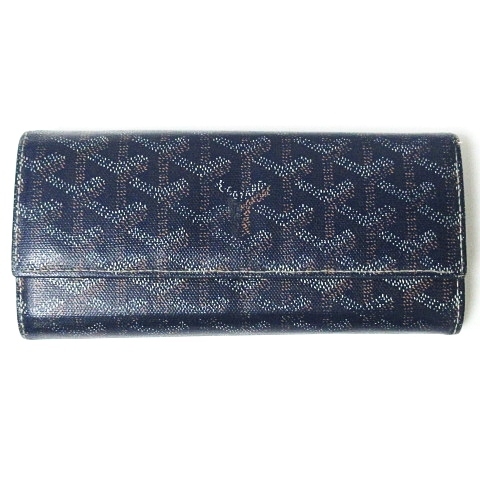 ゴヤール 長財布 GOYARD 財布 青 - ヘリンボーン 公式通販 ホワイト 白